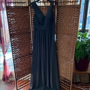 Elegant Gray Evening Gown